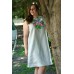 Embroidered dress "Song of Summer" gray
